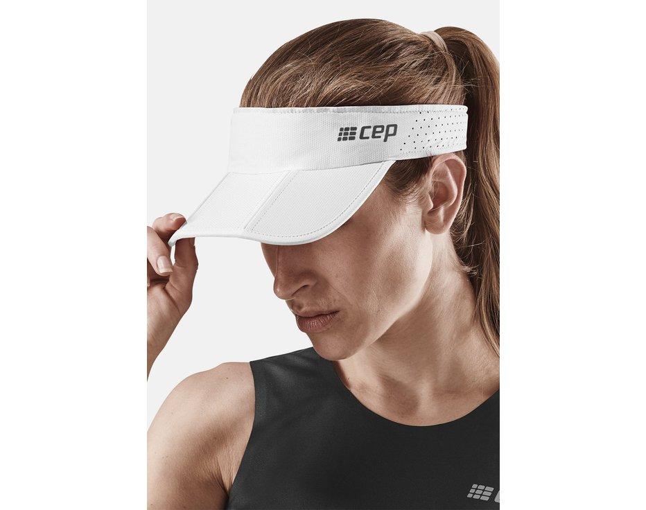 Bežecký šilt CEP The Run Visor white