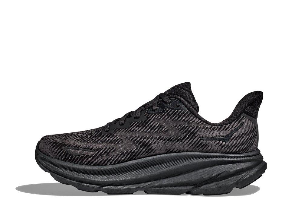 HOKA Clifton 9 WIDE men black