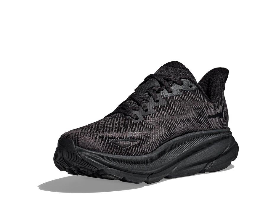 HOKA Clifton 9 WIDE men black