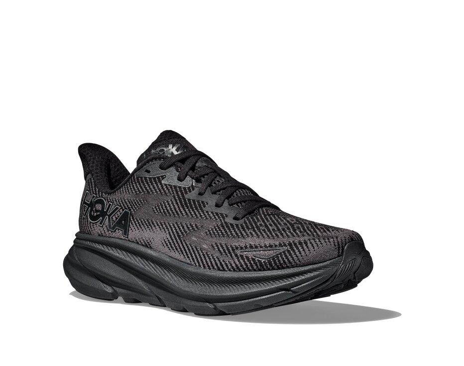 HOKA Clifton 9 WIDE men black