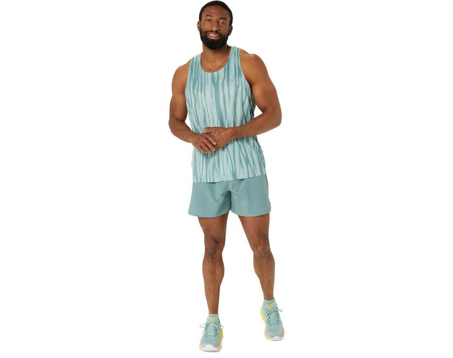 ASICS Road All Over Print Singlet men celadon