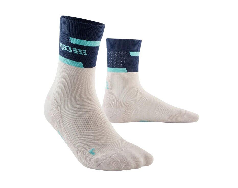 Kompresné ponožky CEP Mid cut socks V4 men off white