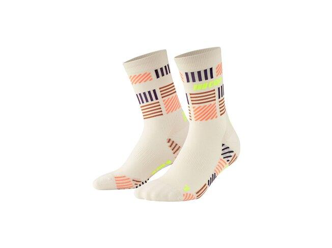 Bežecké ponožky CEP The Run Mid Cut Socks men cream