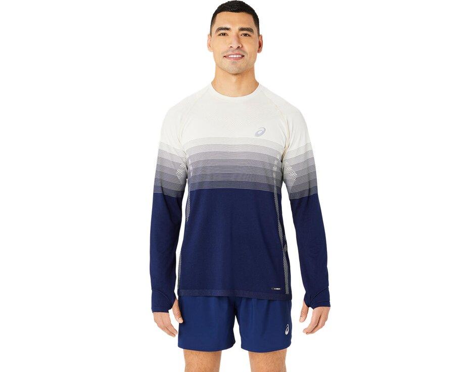 ASICS Seamless LS top men blue expanse