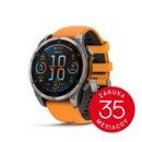 Garmin Fénix 8 47mm, Sapphire, Titanium, spark orange band