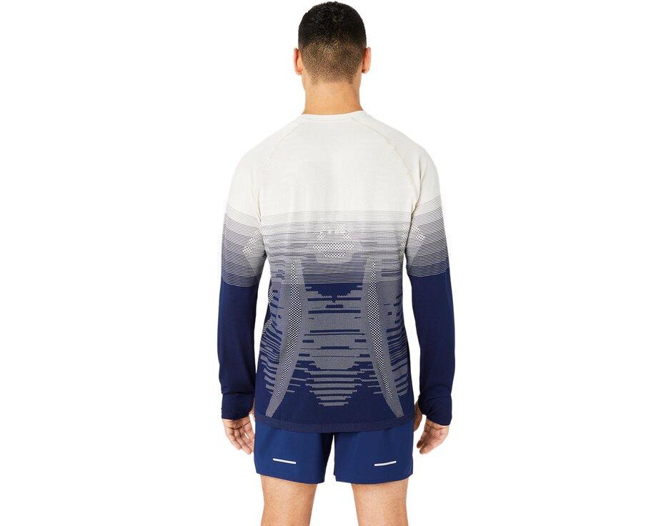 ASICS Seamless LS top men blue expanse