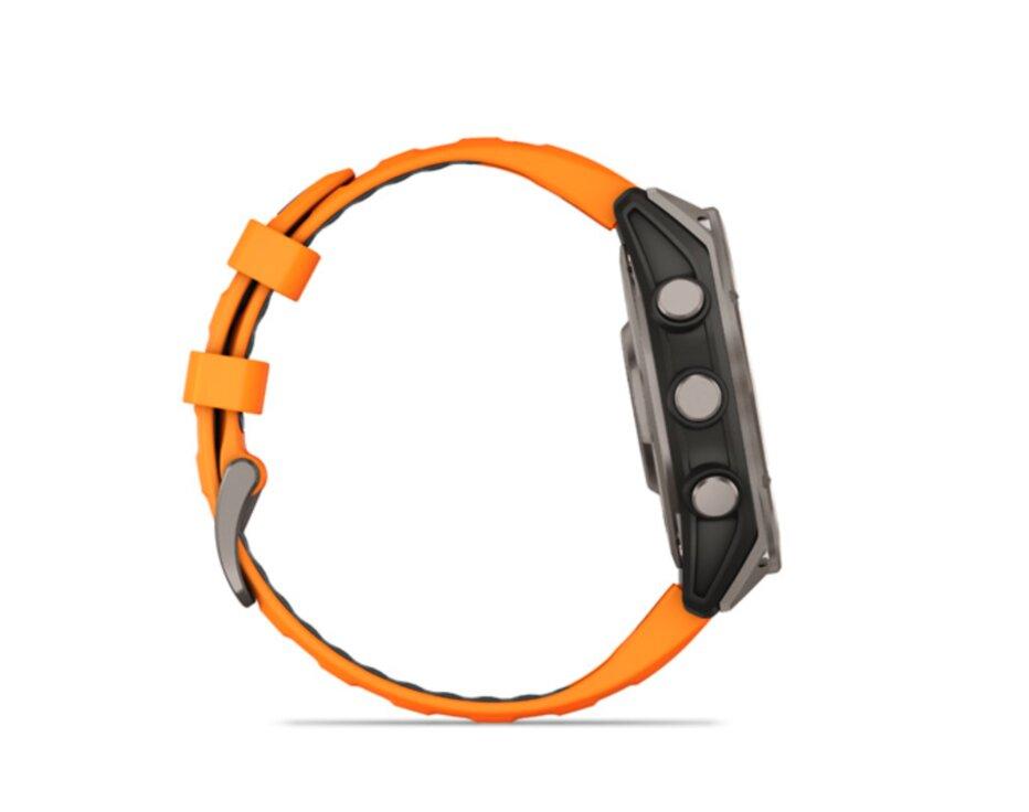 Garmin Fenix 8 47mm, Sapphire, Titanium, spark orange band