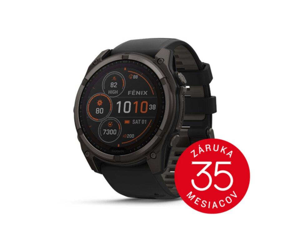 Garmin Fenix 8 51mm, Solar, Sapphire, Carbon Gray DLC Titanium