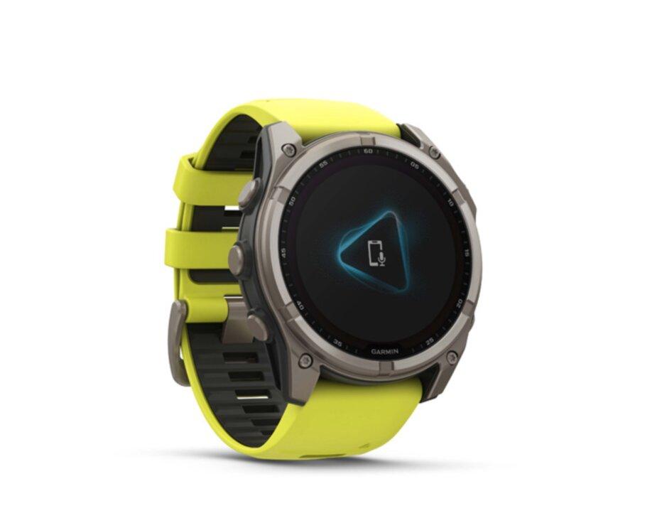 Garmin Fenix 8 51mm, Solar, Sapphire Titanium, Amp Yellow