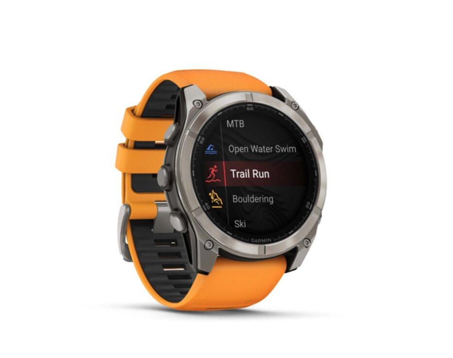 Garmin Fenix 8 51mm,  AMOLED, Sapphire, Titanium, spark orange band