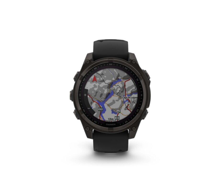 Garmin Fenix 8 47mm Sapphire Solar, Carbon Gray DLC Titanium