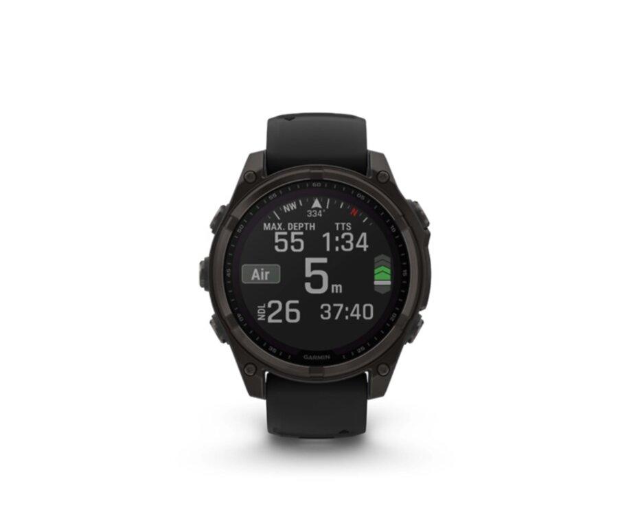 Garmin Fenix 8 47mm Sapphire Solar, Carbon Gray DLC Titanium